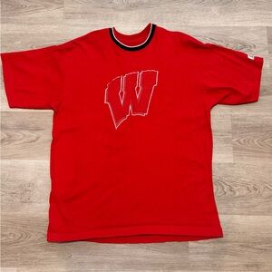 Men’s Vintage Legends Thick Wisconsin Badgers Red T-shirt